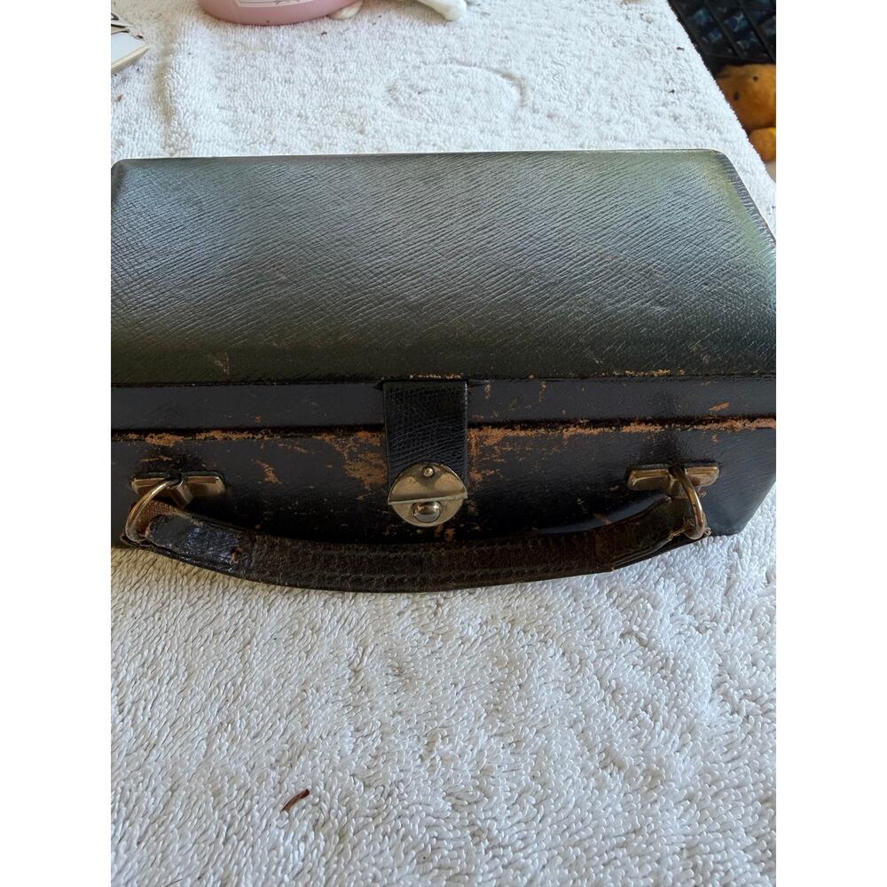 Antique Ladies Travel Case Mid 1800's Toiletry Stationery - Picture 3 of 4